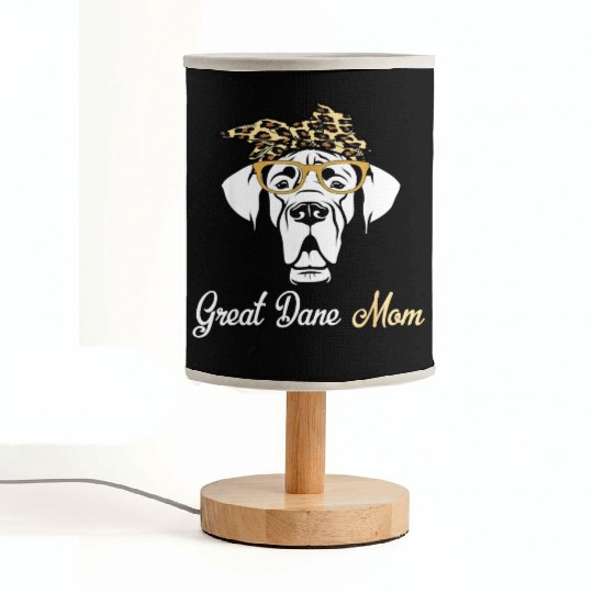 Birthday and Mothers day Gift Great Dane Fabric Lamps