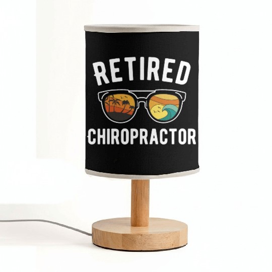 Beachy Retirement Fun for Childcare Worker Fabric Lamps