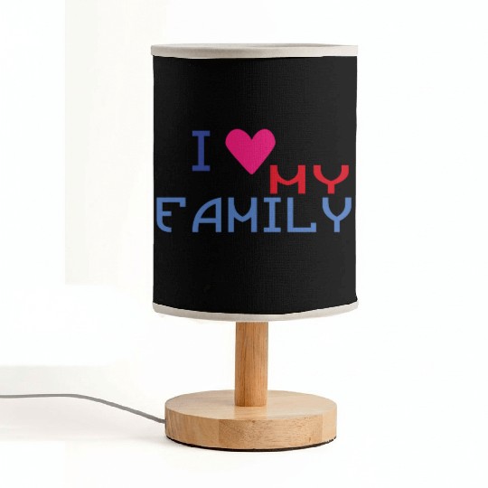 I Love my Family * Fabric Lamps
