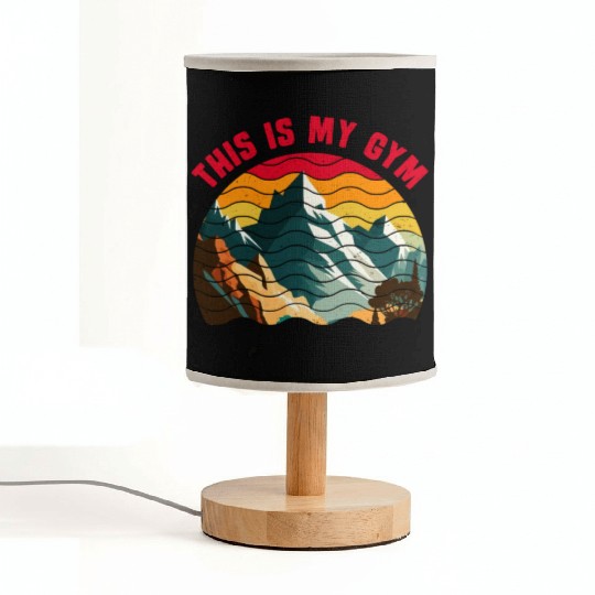 This is my Gym Mountaineer Wanderlust Mountain Fabric Lamps
