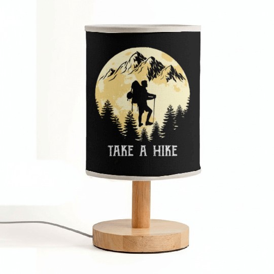 Take a Hike Wanderlust Hiking Fabric Lamps