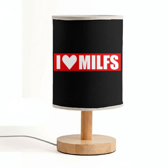 I love milfs red design Fabric Lamps
