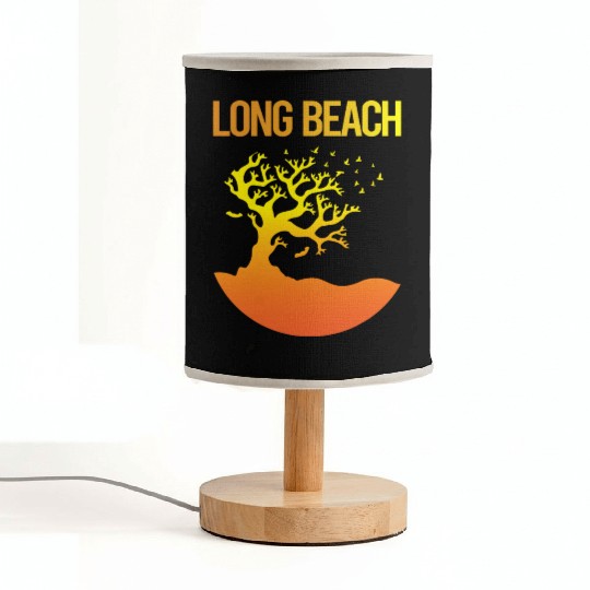 Neon Tree Art Long Beach 70s Fabric Lamps