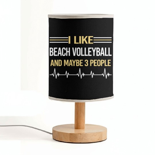 3 People Beach Volleyball funny Fabric Lamps