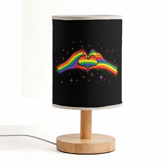 Love Heart Gay LGBTQ Rainbow LGBT Pride Month Fabric Lamps