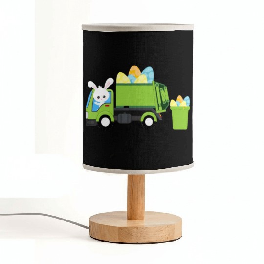 Garbage Truck Easter Bunny Egg Hunt Toddler Kids B Fabric Lamps