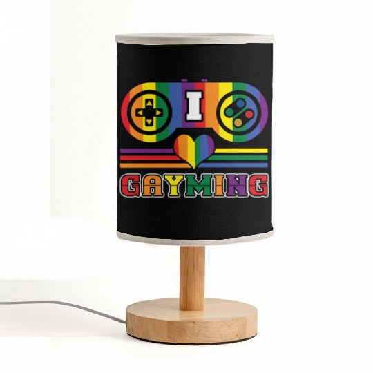 Love Gaming Gay LGBTQ Rainbow LGBT Pride Month Fabric Lamps