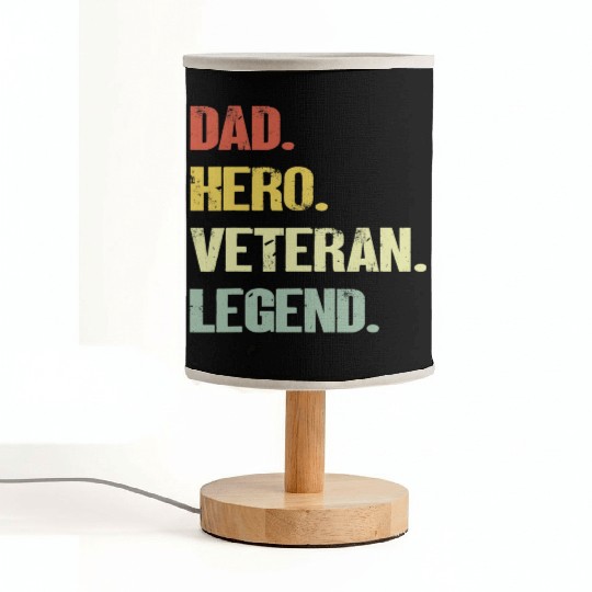 Dad hero veteran legend Fabric Lamps