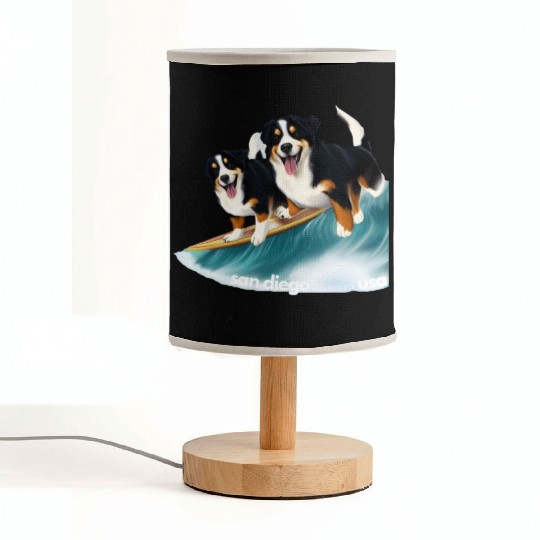 San Diego Surf Pups Fabric Lamps