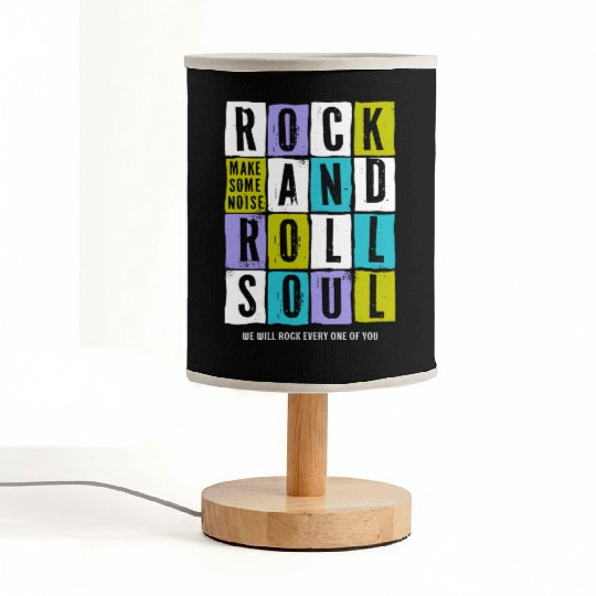 guitar player rock roll Fabric Lamps