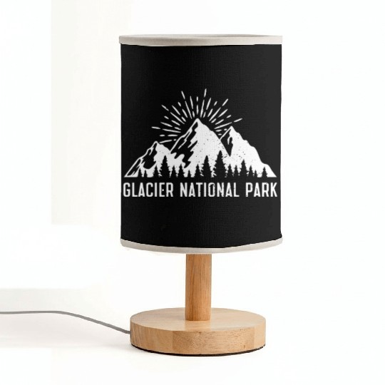 Glacier National Park Mountaineers Mountain lover Fabric Lamps