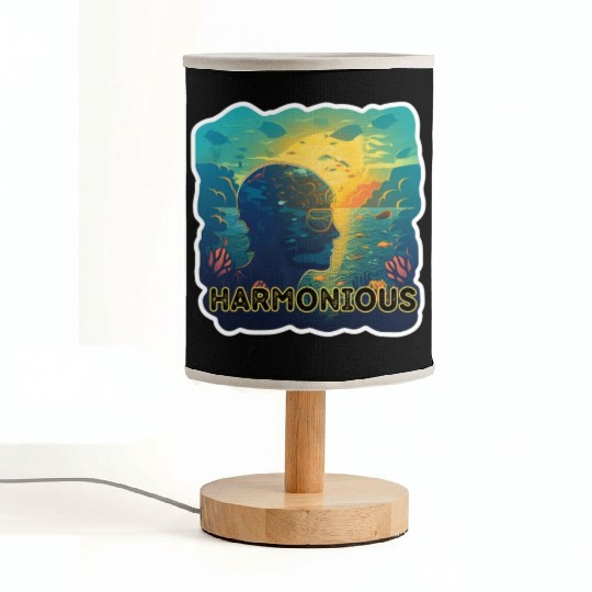 Harmonious Depths Journey into Ocean Vibes Fabric Lamps