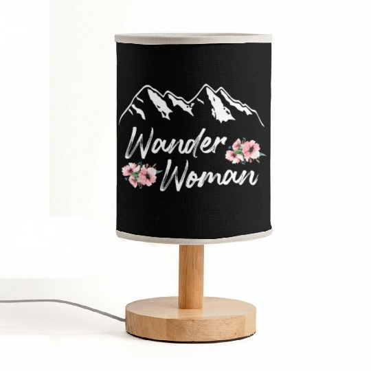 Wanderwoman Wanderlust Hiker Mountaineer Fabric Lamps