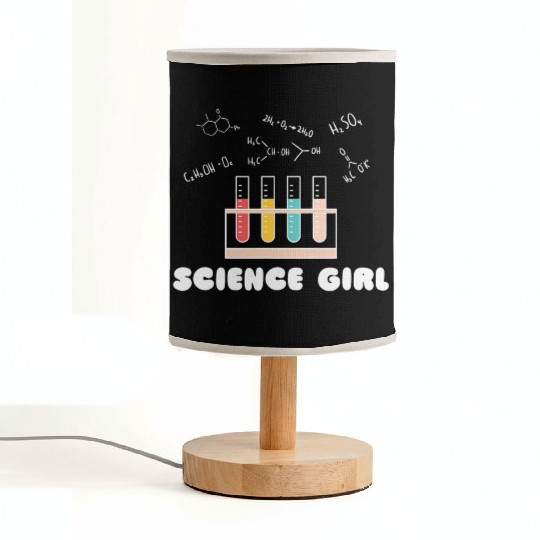 Funny Retro Vintage Science Chemistry Teacher Fabric Lamps