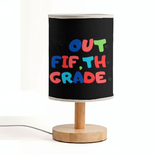 happy last day of school teacher students graduati Fabric Lamps