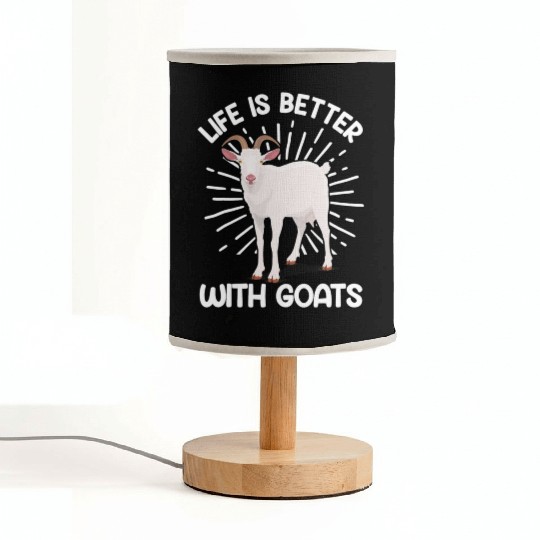 Cool Goats For Men Women Goat Whisperer Nubian Fabric Lamps