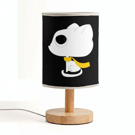 black white kittens 02 Fabric Lamps