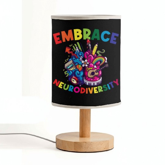 Embrace Neurodiversity Funny Adhd Fabric Lamps