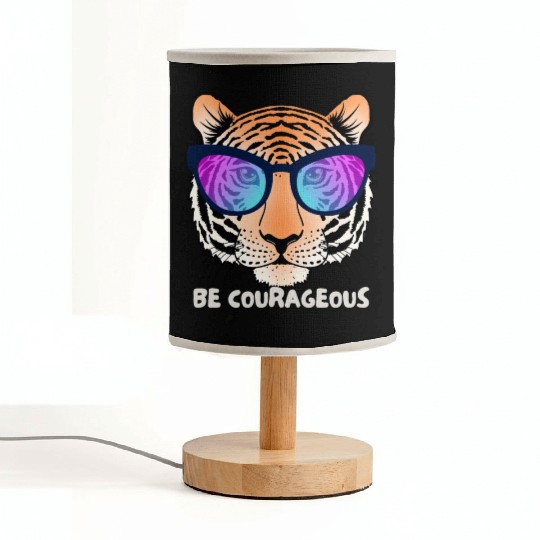 Be Courageous like a Lion Fabric Lamps
