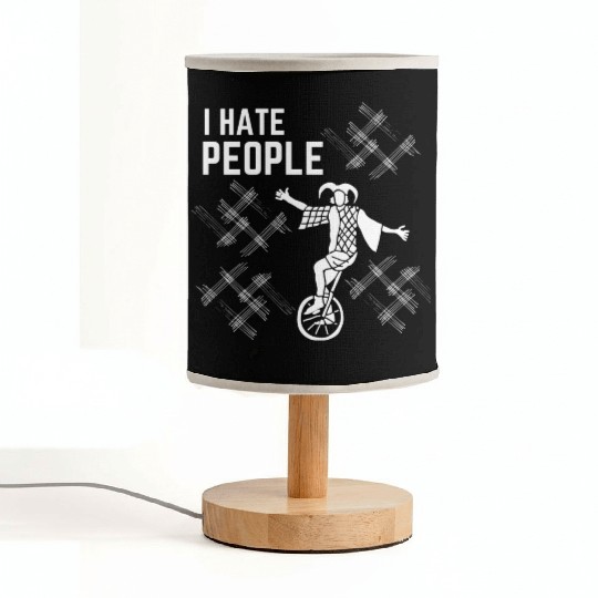 I Hate People Fabric Lamps