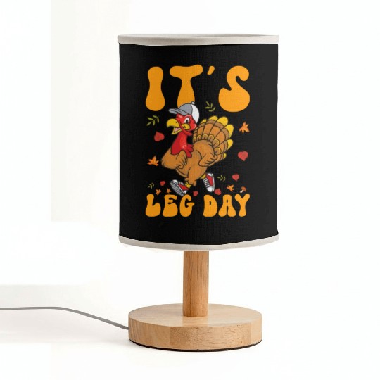 Thanksgiving Turkey Trot Squad Running Fabric Lamps