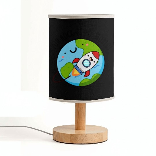 You Rock Et My World Cute Rocket Fabric Lamps