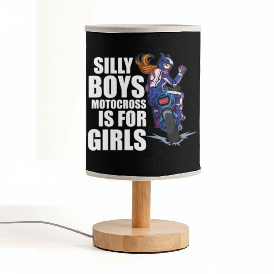 Dirt Bike Dirt Bike Riding Motocross Dirt Biking Fabric Lamps