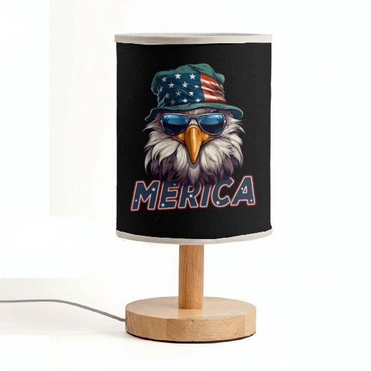 Proud American Independence Day Freedom Fabric Lamps
