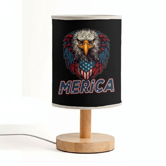 Proud American Independence Day Freedom Fabric Lamps