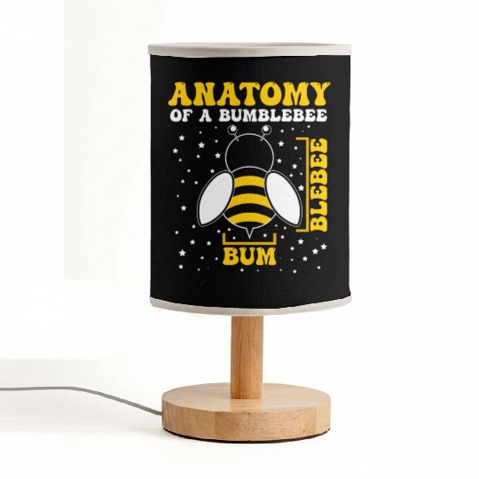 Anatomy of a Bumblebee Bee Lover Gift Fabric Lamps