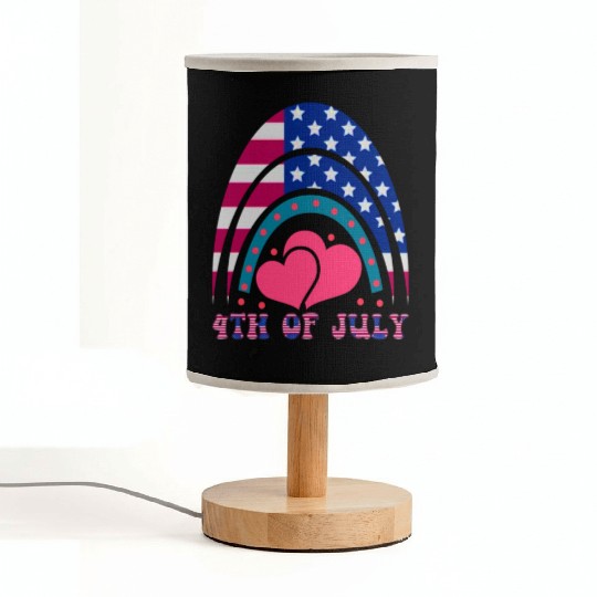 4th of July, Love America Fabric Lamps