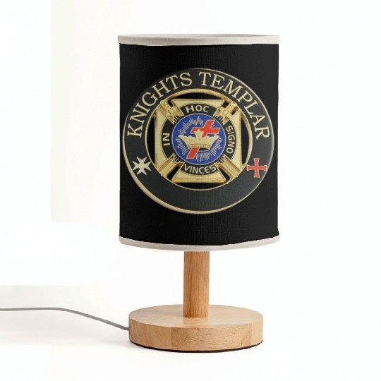 Knights templar in hoc signo vinces Fabric Lamps