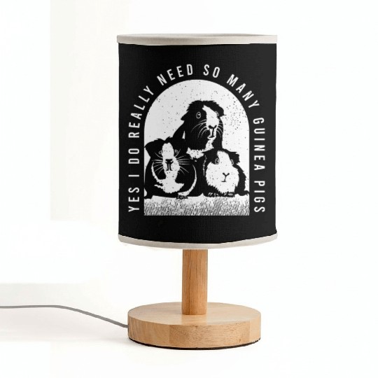 Guinea Pig Outfit For A Lover Furbaby Guinea Pig Fabric Lamps