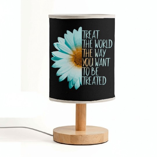 Be The Change Treat The World Fabric Lamps