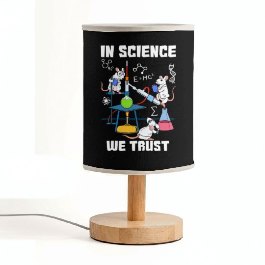 Funny In Science We Trust Laboratory Chemicals Fabric Lamps