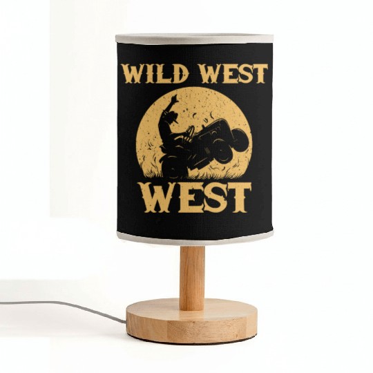 Wild Wild West Lawn Mower Outfit Fabric Lamps