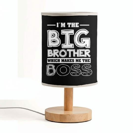 Im the big brother - Funny Big Brother Boy Fabric Lamps