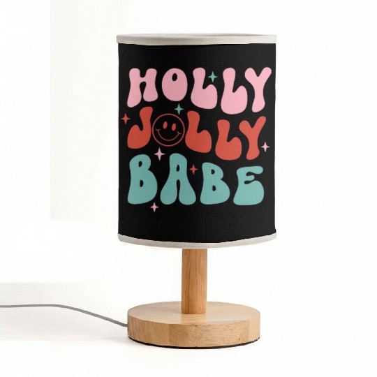 Holly Jolly Babe Fabric Lamps