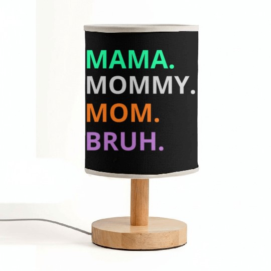 vintage international women's day mama,mommy;bruh Fabric Lamps
