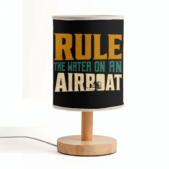 Rule The Water On An Airboat Propeller Swamp Hydro Fabric Lamps