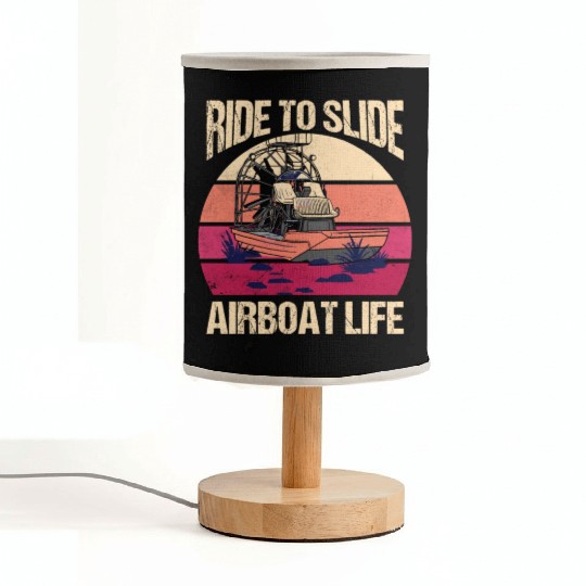 Ride To Slide Airboat Life Propeller Swamp Hydropl Fabric Lamps
