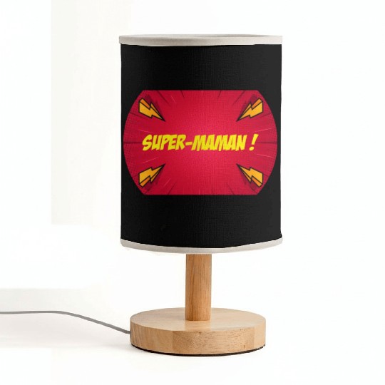 Super-mom super-hero. Best mom Mother's day Comics Fabric Lamps