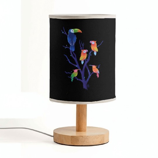 Birds Of Paradise Fabric Lamps