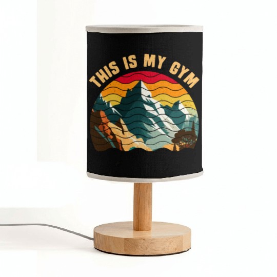 This is my Gym Mountaineer Wanderlust Mountain Fabric Lamps