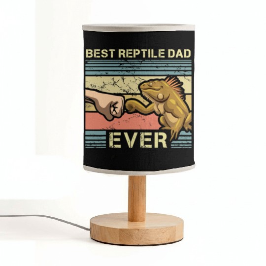Best Reptile Dad Ever Fabric Lamps