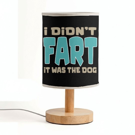i didn t fart it was the dog funny dad husband Fabric Lamps