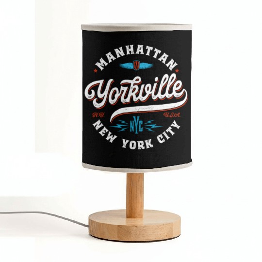 New York Manhattan Yorkville Fabric Lamps