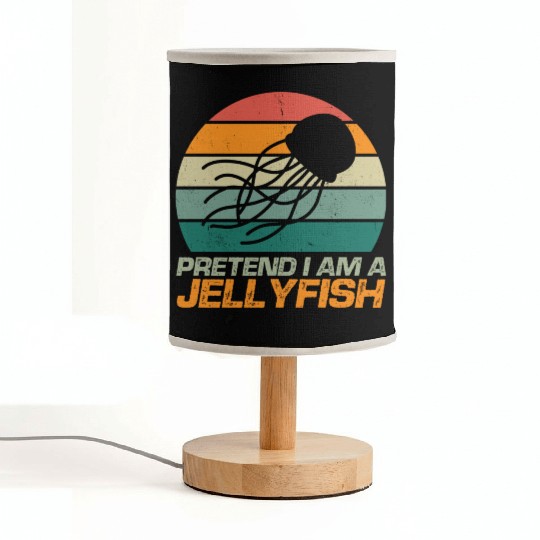 Retro Pretend I m A Jellyfish Ocean Lover Vintage Fabric Lamps