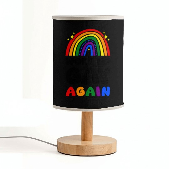 Woke Up Gay Again LGBT Community Fabric Lamps