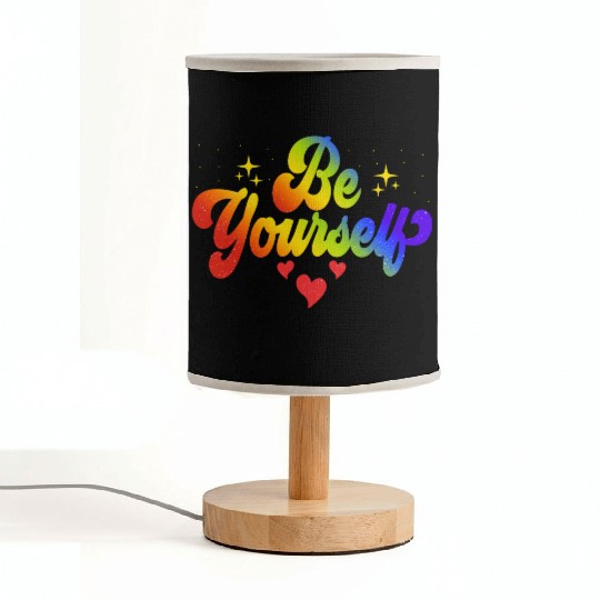 Gay Pride Be Yourself Pride Month Rainbow Fabric Lamps